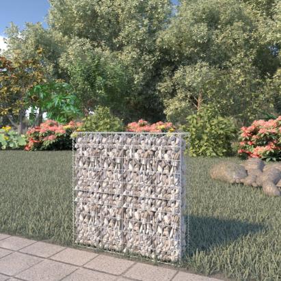 Perete gabion cu capace, 80 x 20 x 100 cm, oțel galvanizat GartenMobel Dekor