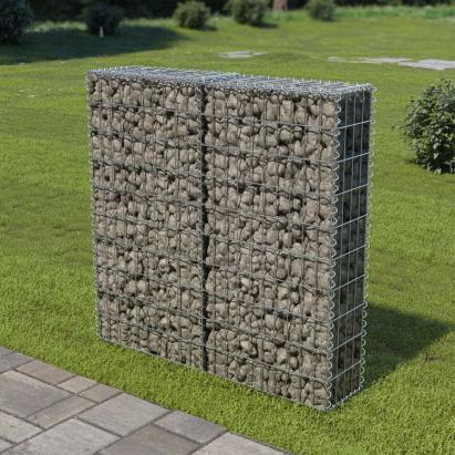 Perete gabion cu capace, oțel galvanizat, 100 x 20 x 100 cm GartenMobel Dekor