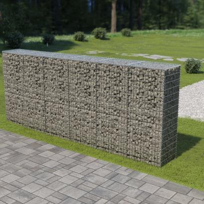 Perete gabion cu capace, 300 x 50 x 150 cm, oțel galvanizat   GartenMobel Dekor