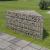 Strat înălțat gabion, 75x75x50 cm, oțel galvanizat GartenMobel Dekor