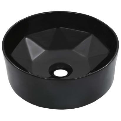 Chiuvetă de baie, negru, 36 x 14 cm, ceramică GartenMobel Dekor