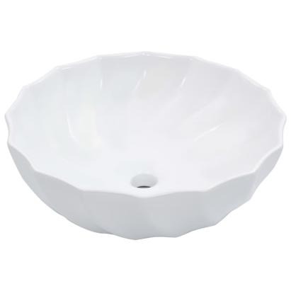 Chiuvetă de baie, alb, 46 x 17 cm, ceramică GartenMobel Dekor