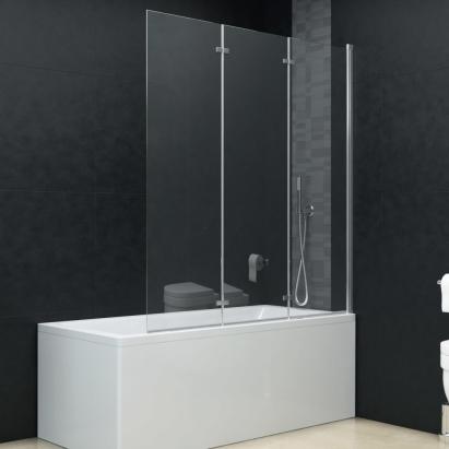 Cabină de duș pliabilă, 3 panouri, 130 x 138 cm, ESG  GartenMobel Dekor