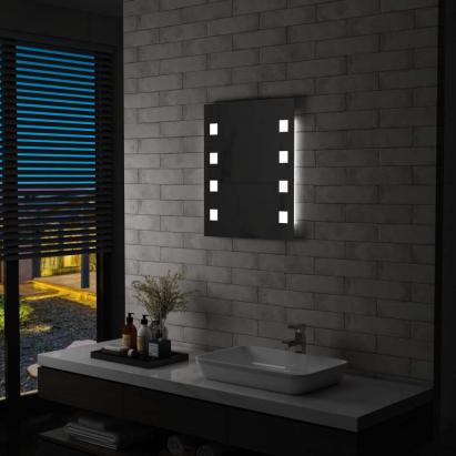Oglindă cu LED de perete pentru baie, 50 x 60 cm GartenMobel Dekor