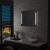 Oglindă cu LED de perete pentru baie, 80 x 60 cm GartenMobel Dekor