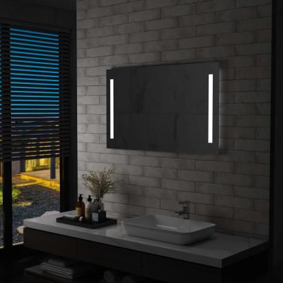 Oglindă cu LED pentru perete de baie, 100 x 60 cm GartenMobel Dekor