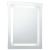 Oglindă cu LED de baie, cu senzor tactil, 50 x 60 cm GartenMobel Dekor