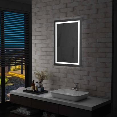 Oglindă cu LED de baie, cu senzor tactil, 60 x 80 cm GartenMobel Dekor