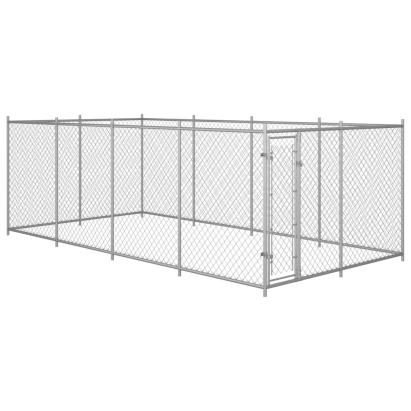 Padoc pentru câini de exterior, 8 x 4 x 2 m GartenMobel Dekor