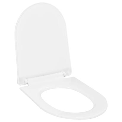 Capac WC cu închidere silențioasă, eliberare rapidă, alb GartenMobel Dekor