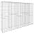 Perete gabion cu capace, 300 x 50 x 200 cm, oțel galvanizat GartenMobel Dekor