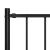 Panou de gard cu stâlpi, negru, 1,7 x 1 m, oțel GartenMobel Dekor