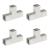 Conectori de grindă, formă T, 4 buc, 71x71 mm, metal galvanizat GartenMobel Dekor
