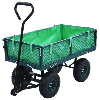 Cărucior manual de grădină, verde, 250 kg GartenMobel Dekor