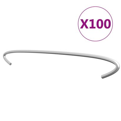 Cârlige pentru gabioane, 100 buc., oțel galvanizat, 50 cm GartenMobel Dekor