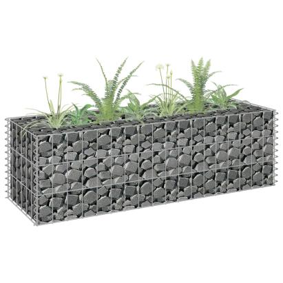 Strat înălțat gabion, 90 x 30 x 30 cm, oțel galvanizat GartenMobel Dekor