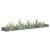Strat înălțat gabion, 180x30x10 cm, oțel galvanizat GartenMobel Dekor