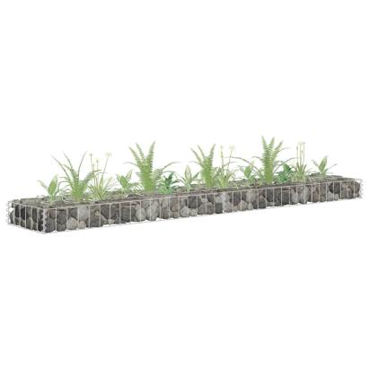 Strat înălțat gabion, 180x30x10 cm, oțel galvanizat GartenMobel Dekor