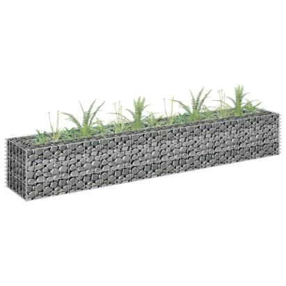 Strat înălțat gabion, 180 x 30 x 30 cm, oțel galvanizat GartenMobel Dekor