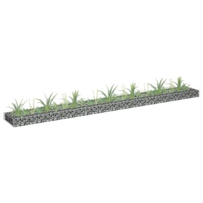 Strat înălțat gabion, 270x30x10 cm, oțel galvanizat GartenMobel Dekor