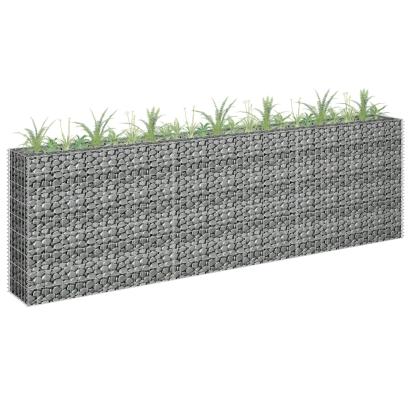 Strat înălțat gabion, 270 x 30 x 90 cm, oțel galvanizat GartenMobel Dekor