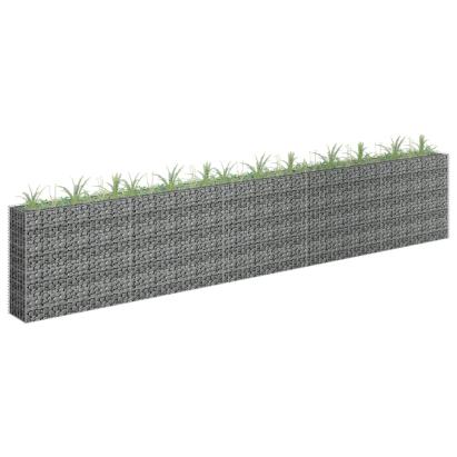 Strat înălțat gabion, 450 x 30 x 90 cm, oțel inoxidabil GartenMobel Dekor