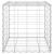 Strat înălțat cub gabion, 40 x 40 x 40 cm, sârmă de oțel GartenMobel Dekor