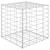 Strat înălțat cub gabion, 40 x 40 x 40 cm, sârmă de oțel GartenMobel Dekor