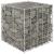 Strat înălțat cub gabion, 50 x 50 x 50 cm, sârmă de oțel GartenMobel Dekor