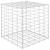 Strat înălțat cub gabion, 50 x 50 x 50 cm, sârmă de oțel GartenMobel Dekor