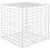 Strat înălțat cub gabion, 60 x 60 x 60 cm, sârmă de oțel GartenMobel Dekor