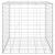 Strat înălțat cub gabion, 60 x 60 x 60 cm, sârmă de oțel GartenMobel Dekor