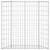 Strat înălțat gabion trapez, 100x20x100 cm, oțel galvanizat GartenMobel Dekor