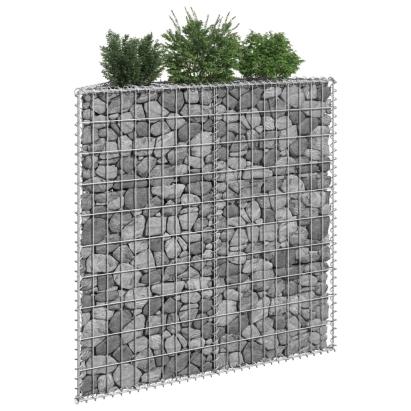 Strat înălțat gabion trapez, 100x20x100 cm, oțel galvanizat GartenMobel Dekor