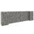 Jardinieră gabion în formă de H, 260 x 40 x 80 cm, sârmă oțel GartenMobel Dekor