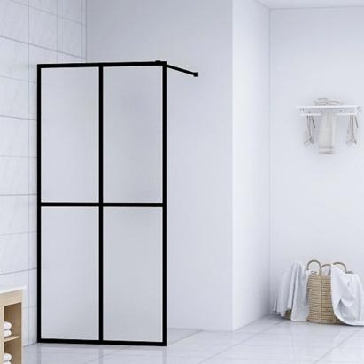 Paravan de duș walk-in, 140x195 cm, sticlă securizată mată GartenMobel Dekor