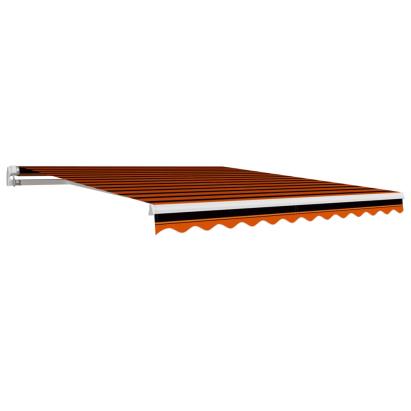 Pânză de copertină, portocaliu și maro, 300 x 250 cm GartenMobel Dekor