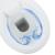 Vas WC fără ramă, închidere silențioasă, + 7 cm, alb, ceramică GartenMobel Dekor
