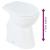 Vas WC fără ramă, închidere silențioasă, + 7 cm, alb, ceramică GartenMobel Dekor