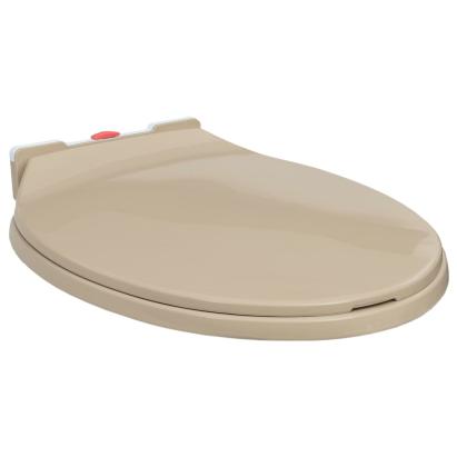 Capac WC cu închidere silențioasă, eliberare rapidă, bej, oval GartenMobel Dekor