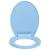Capac WC închidere silențioasă eliberare rapidă albastru oval GartenMobel Dekor