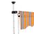 Copertină retractabilă manual, galben & albastru, 100 cm, dungi GartenMobel Dekor