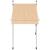 Copertină retractabilă manual, dungi portocaliu și alb, 100 cm GartenMobel Dekor