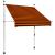 Copertină retractabilă manual, portocaliu și maro, 150 cm GartenMobel Dekor