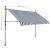 Copertină retractabilă manual cu LED, albastru & alb, 300 cm GartenMobel Dekor