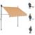 Copertină retractabilă manual cu LED, galben & albastru, 150 cm GartenMobel Dekor