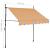 Copertină retractabilă manual cu LED, galben & albastru, 150 cm GartenMobel Dekor