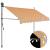 Copertină retractabilă manual cu LED, galben & albastru, 300 cm GartenMobel Dekor