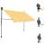 Copertină retractabilă manual cu LED, alb & portocaliu, 300 cm GartenMobel Dekor