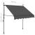 Copertină retractabilă manual cu LED, antracit, 100 cm GartenMobel Dekor